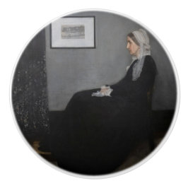 James Whistler – アーティストの母ポートレート セラミックノブ