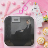 James Whistler – アーティストの母ポートレート ペーパープレート (パーティー)