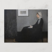 James Whistler – アーティストの母ポートレート ポストカード (正面)