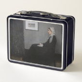 James Whistler – アーティストの母ポートレート メタルランチボックス (裏面)