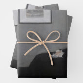 James Whistler – アーティストの母ポートレート ラッピングペーパーシート (インサイチュ)