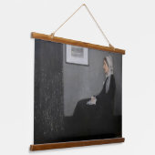 James Whistler – アーティストの母ポートレート 吊り下げ型タペストリー (傾斜あり)