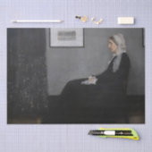 James Whistler – アーティストの母ポートレート 薄葉紙 (クラフト)