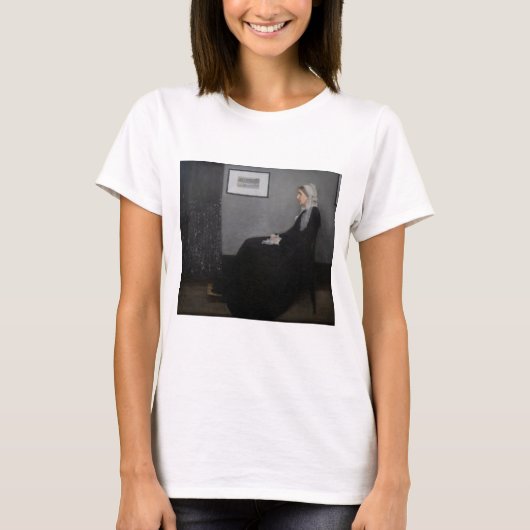 James Whistler – アーティストの母ポートレート Tシャツ (正面)