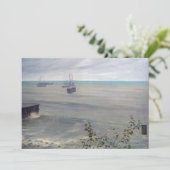 James Whistler – グレーとグリーンのシンフォニー サンキューカード (スタンド正面)