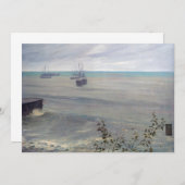 James Whistler – グレーとグリーンのシンフォニー サンキューカード (正面/裏面)