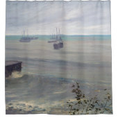 James Whistler – グレーとグリーンのシンフォニー シャワーカーテン (正面)