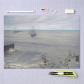 James Whistler – グレーとグリーンのシンフォニー 薄葉紙 (クラフト)