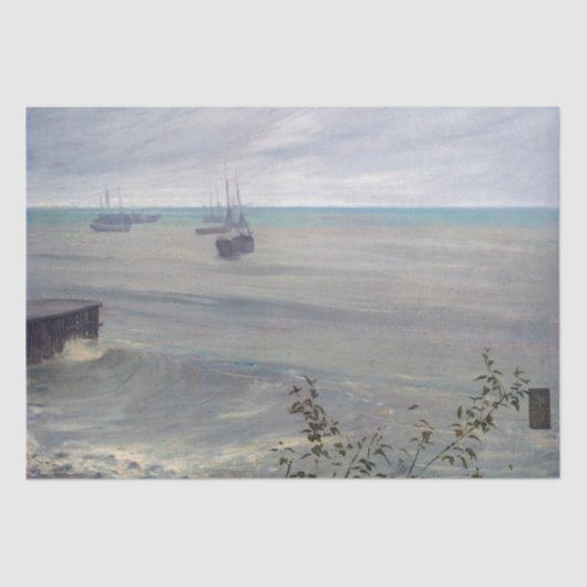 James Whistler – グレーとグリーンのシンフォニー 薄葉紙 (正面)