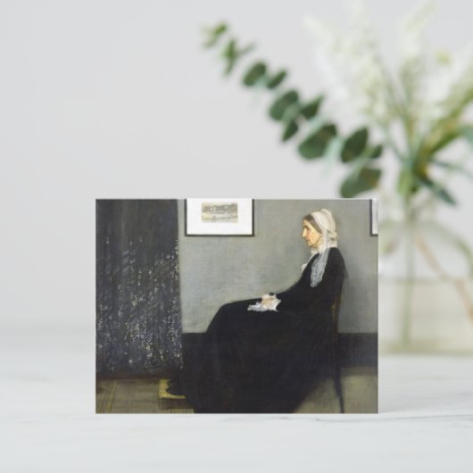 JAMES WHISTLER – グレーとブラックのアレンジメント ポストカード (スタンド正面)