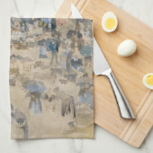 James Whistler – ノクターン：チェルシー キッチンタオル (四つ折り)