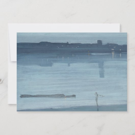 James Whistler – ノクターン:チェルシー サンキューカード (正面)