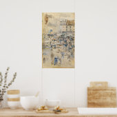 James Whistler – ノクターン:チェルシー ポスター (キッチン)