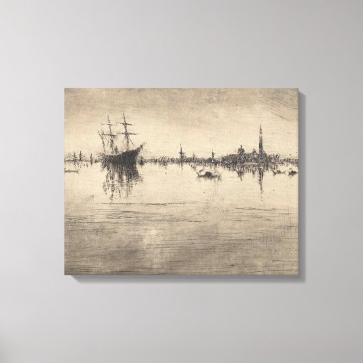 James Whistler – ノクターン、ヴェネツィアから キャンバスプリント (正面)