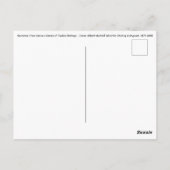 James Whistler – ノクターン、ヴェネツィアから ポストカード (裏面)