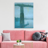 James Whistler – ノクターン、Old Battersea Bridge キャンバスプリント (インサイチュ (リビング))