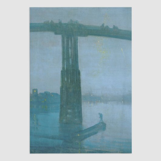 James Whistler – ノクターン、Old Battersea Bridge 薄葉紙