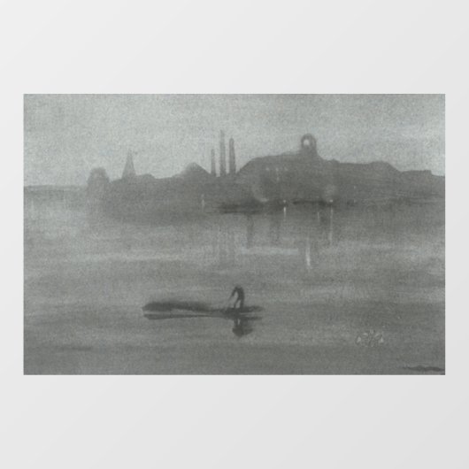 James Whistler – ノクターン： The Thames at Battersea ウィンドウサイン (シート)