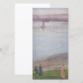 James Whistler – バイオレットとグリーンのバリエーション サンキューカード (正面/裏面)