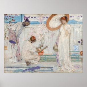 James Whistler – ホワイトシンフォニー、3人の女の子 ポスター