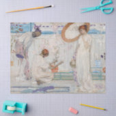 James Whistler – ホワイトシンフォニー、3人の女の子 薄葉紙 (クラフト)