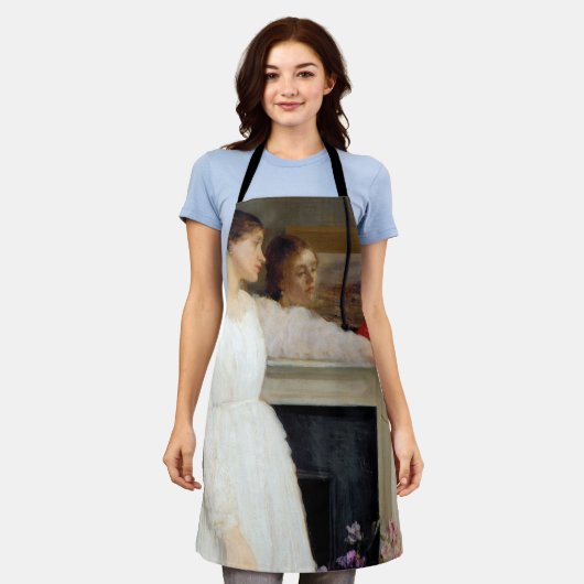 James Whistler – ホワイト交響曲第2番 エプロン (着用した状態)