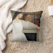 James Whistler – ホワイト交響曲第2番 クッション (ブランケット)