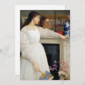 James Whistler – ホワイト交響曲第2番 サンキューカード (正面/裏面)