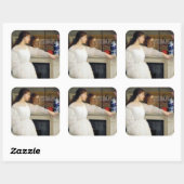 James Whistler – ホワイト交響曲第2番 スクエアシール (シート)