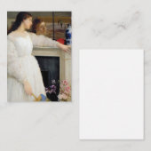 James Whistler – ホワイト交響曲第2番 ノートカード (正面/裏面)