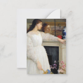 James Whistler – ホワイト交響曲第2番 ノートカード