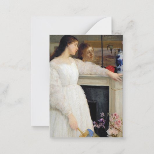 James Whistler – ホワイト交響曲第2番 ノートカード (正面)