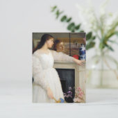 James Whistler – ホワイト交響曲第2番 ポストカード (スタンド正面)