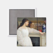 James Whistler – ホワイト交響曲第2番 マグネット (正面/裏面)