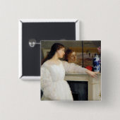 James Whistler – ホワイト交響曲第2番 缶バッジ (正面&裏面)