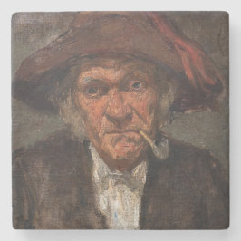 James Whistler – マン喫煙a Pipe ストーンコースター