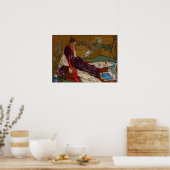 James Whistler – 紫と金ゴールドのカプリス ポスター (キッチン)