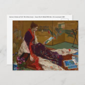James Whistler – 紫と金ゴールドのカプリス ポストカード (正面/裏面)