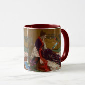 James Whistler – 紫と金ゴールドのカプリス マグカップ (正面右)