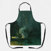 James Whistler – 黒と金ゴールドの夜景 エプロン (正面)