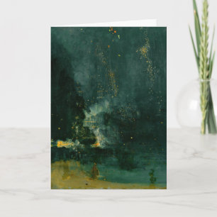 James Whistler – 黒と金ゴールドの夜景 カード