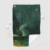 James Whistler – 黒と金ゴールドの夜景 ゴルフタオル (インサイチュ)