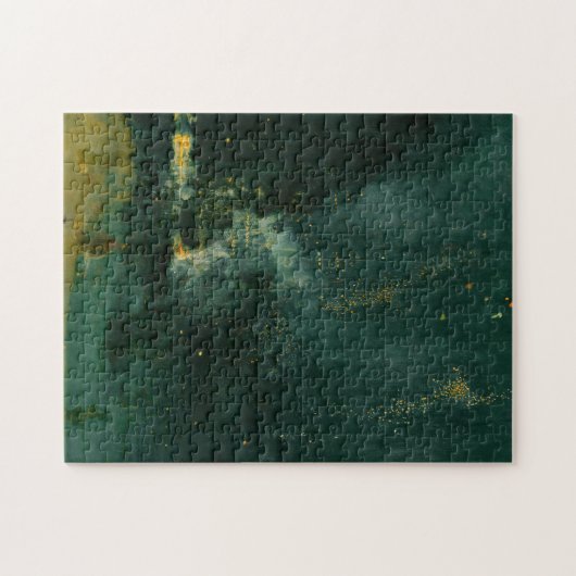 James Whistler – 黒と金ゴールドの夜景 ジグソーパズル (横)
