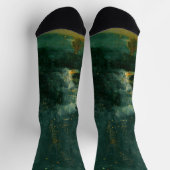 James Whistler – 黒と金ゴールドの夜景 ソックス (上部)