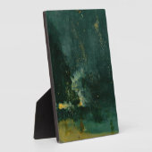 James Whistler – 黒と金ゴールドの夜景 フォトプラーク (側面)