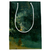 James Whistler – 黒と金ゴールドの夜景 ミディアムペーパーバッグ (正面)