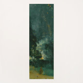 James Whistler – 黒と金ゴールドの夜景 ヨガマット (正面)