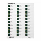 James Whistler – 黒と金ゴールドの夜景 ラベル (フルシート)