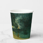 James Whistler – 黒と金ゴールドの夜景 紙コップ (裏面)