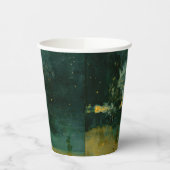 James Whistler – 黒と金ゴールドの夜景 紙コップ (左)